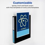 Avery Economy View 3-Ring Binder, 1" Round Rings, Black, Pack Of 12 - Image 2