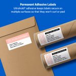 Avery TrueBlock Shipping Labels With Sure Feed Technology, 5163, Rectangle, 2" x 4", White, Pack Of 1,000 - Image 2