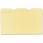 Universal Top Tab File Folders, 1/3-Cut Tabs: Assorted, Letter Size, 0.75" Expansion, Manila, 100/Box - Image 2
