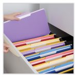 Universal Interior File Folders, 1/3-Cut Tabs: Assorted, Legal Size, 11-pt Stock, Violet, 100/Box - Image 2